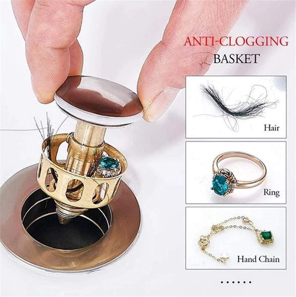 

universal sink wash basin bounce drain filter,pop up bathroom sink drain plug with basket,universal size sink drain ser ing