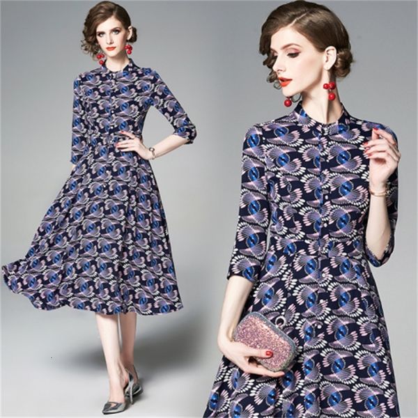

geometric imprinted elegant feminine dress noche robe women's fashionable ukienki 268o, Black;gray