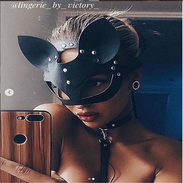 

новые половина глаза лицо cat маска косплей сексуальный костюм реквизит для взрослых пвх sm маска для взрослых play маска sexy 2 цвета sexy