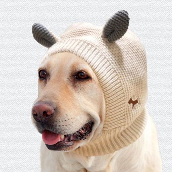 

dog apparel pet cap knitted hat winter warm puppy fashion ear design beanie for supplies 2021