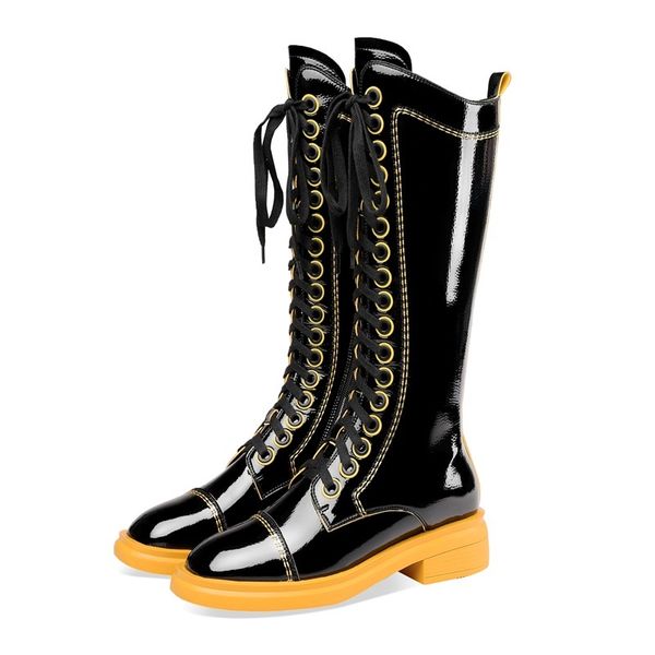 

2021 новая горячая зимняя длинная черная вечеринка обувь женщина верховая верхняя колена высокие сапоги 34-41 y7ff, Black