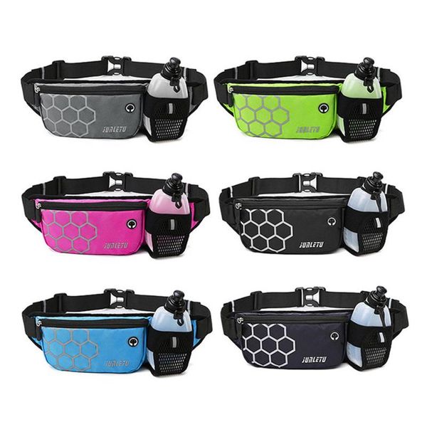 

running waist pack outdoor women&men hydration belt gym trail fitness jogging waist bag water bottle sport accessories