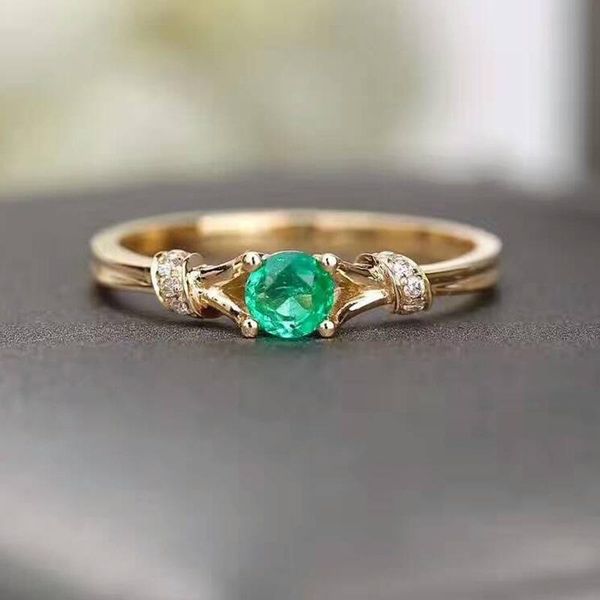 

cluster rings zhouyang for women romantic delicate green crystal cz gold color wedding engagement finger ring fashion jewelry kbr049, Golden;silver