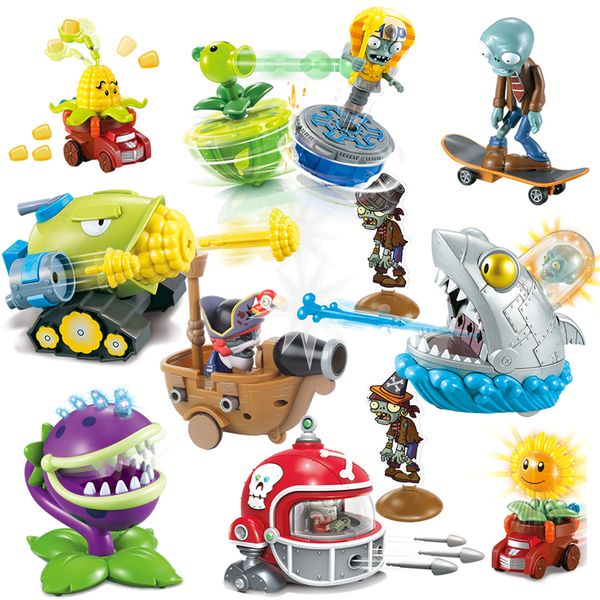 

plants vs. zombies kids toys for children novelty gag luminous toys funny launch toy birthday new year christmas gift 1008