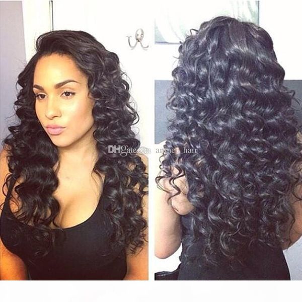

culry wigs for black women loose curly virgin brazilian full lace human hair wigs with baby hair lace front human hair wigs, Black;brown