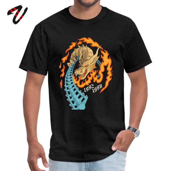 

sport custom men t-shirts latest crewneck mexico mens tee crazy rod up in flames drachen fire roller coaster bus print tshirt