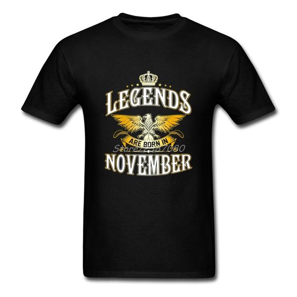 

sport legends are born in november t shirt cotton short sleeve custom t-shirt men 2020 plain xxxl t shirts