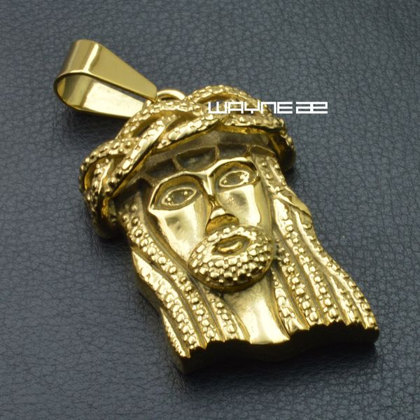 

men or womens gold filled stainless steel jesus christ pendant n330, Silver