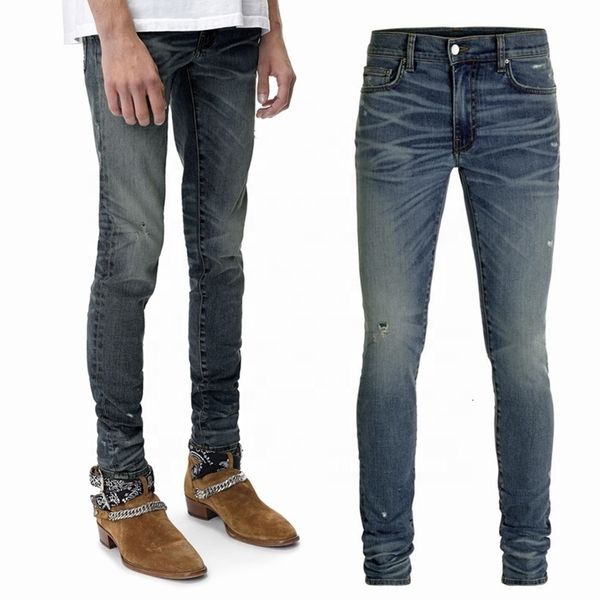 

oem private label men branded for manpush up indigo jeans