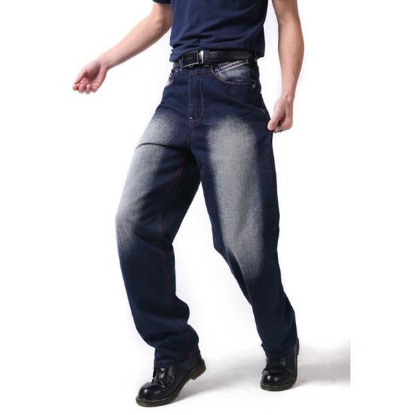 

2021 new product loose men pants fashion jeans men's hip hop size 30-46 wwjn, Blue