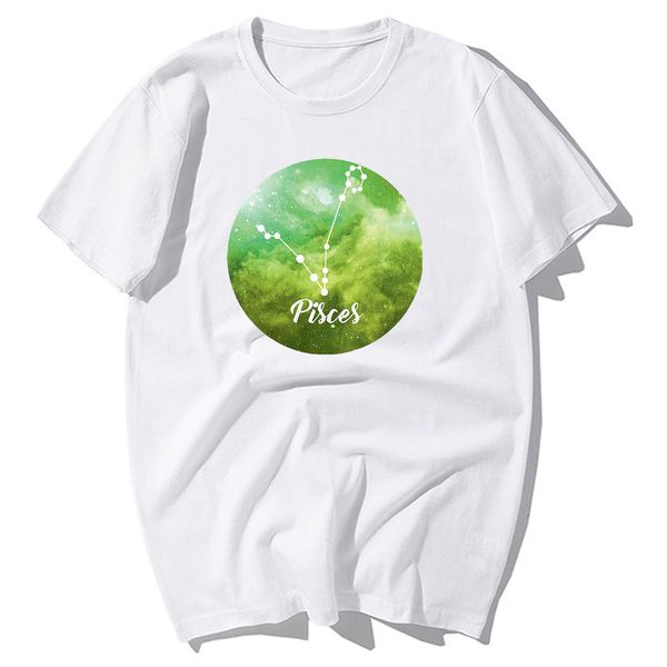 

2020 twelve constellations pisces star fashion man casual couples in love tshirt sport hooded sweatshirt hoodie men t shirt