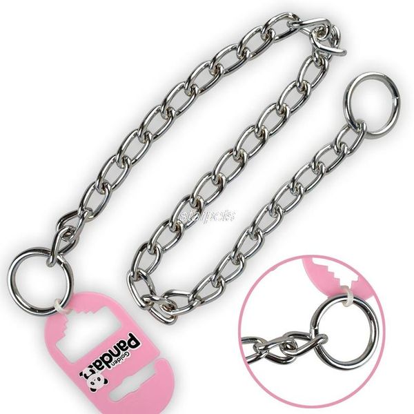 

new brand chrome stainless steel p chock metal chain pet dog training collars n wmtdcr