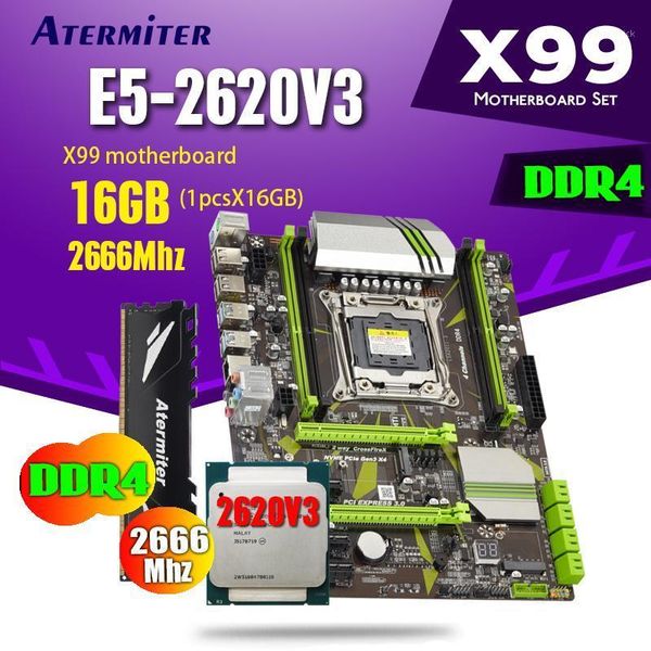 

atermiter x99 pc4 motherboard mainboard xeon e5 2620 v3 lga2011-3 cpu 1x 16gb =16g 2666mhz ddr4 memory reg ecc ram usb pc gaming1
