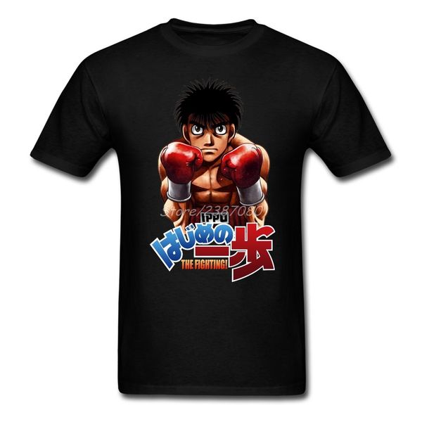 

hajime нет ippo футболка на заказ с коротким рукавом мужская одежда hipster пара crewneck 3xl мужчины футболку спорт толстовка с капюшоном т