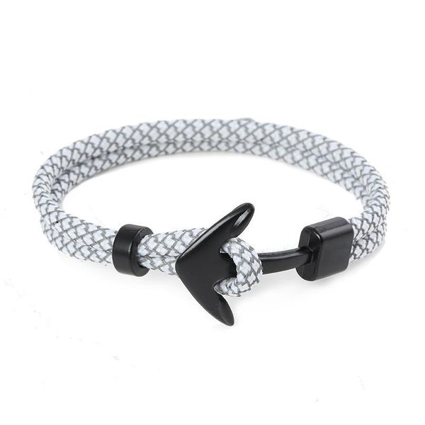 

junwei new fashion survival rope chain multilayer anchor charm bracelets and bangles men women gift sport hooks na qyllvs