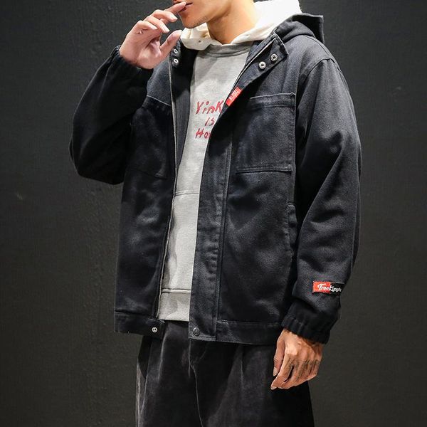 

bomber hooded jacket for men casual clothes mens ceket casacas para hombre baseball jacket kurtka roupas masculina pilot, Black;brown