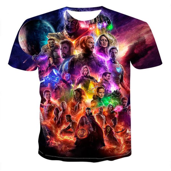 

idol character graphic 3d summer boy clothing 3d print shirts comics harajuku horror men clothing