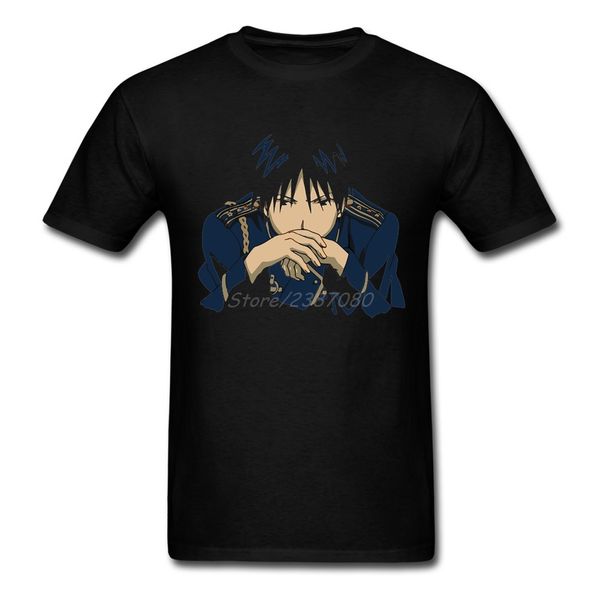 

sport fullmetal alchemist t shirt cotton crewneck custom short sleeve men's t-shirt big size t shirts fitness men