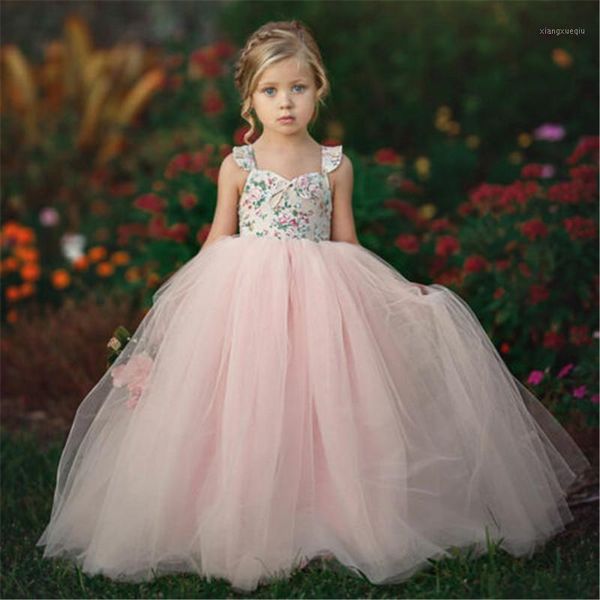 

1-7 years girls lace dress pageant flower kids girls princess dress kids fancy wedding bridesmaid gown formal dresses for1, Red;yellow