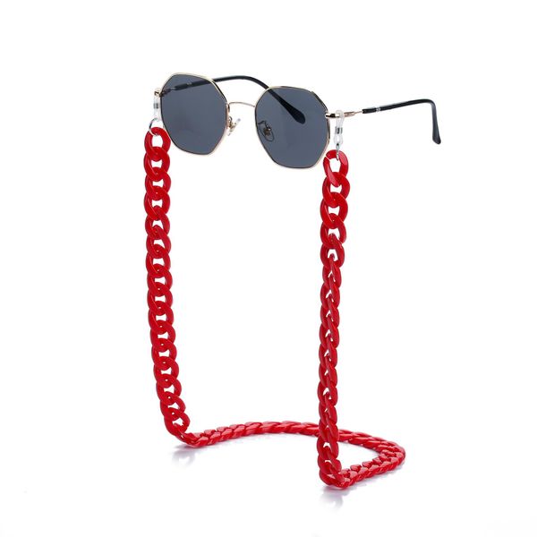 

20 colors fashion wide acrylic sunglasses chain women reading glasses resin punk chain largands glasses chain eyeglasses strap h jllxyx