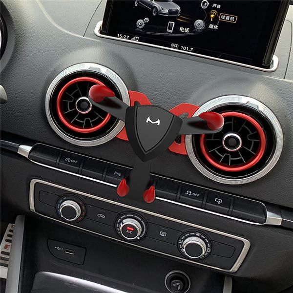 

car air vent outlet mount stand clip holder audi a1 a3 universal mobile phone gravity bracket for iphone android