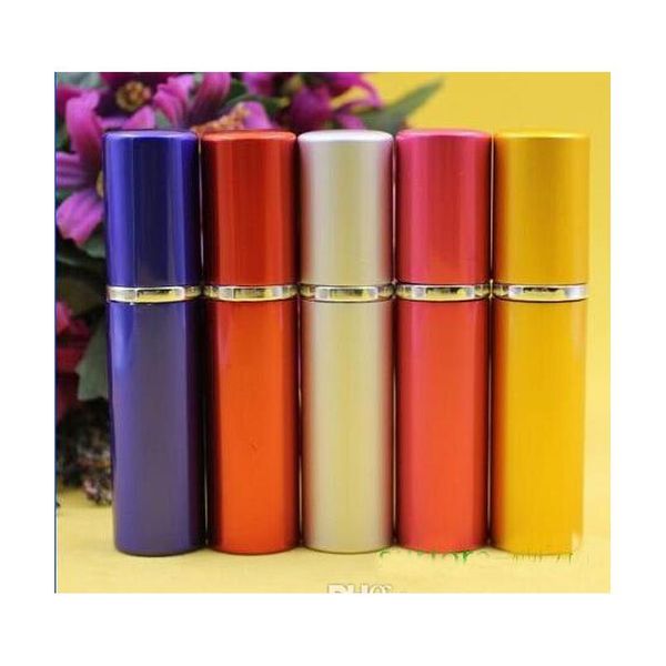 

5ml mini spray perfume bottle travel refillable empty cosmetic container perfume bottle atomizer aluminum refilla wmtsnb fivegarden