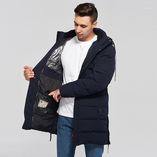 

2020 new winter jacket men fashion parka men thick warm long thicken warm parka cotton padded jacket coat male1, Black