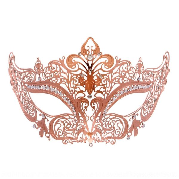 

5mll8 new italian metal dance diamond diamonddiamond high-end mask gold-plated silver-plated rose gold dance nightclub high-end mask pne6v