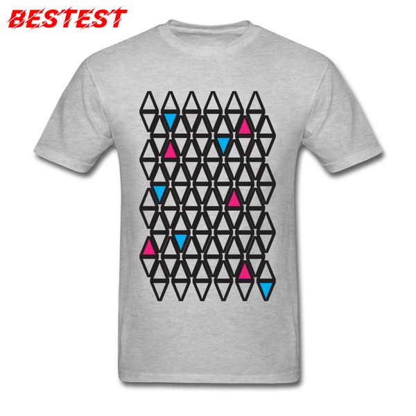 

geometric tees abstract opposites fashion design grey short sleeve simple casual sport hooded sweatshirt hoodie men t shirt