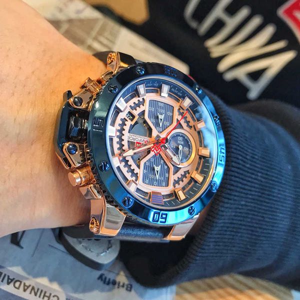 

new naviforce men watch fashion sports quartz clock leather mens waterproof watches brand business relogio masculino 2020, Silver