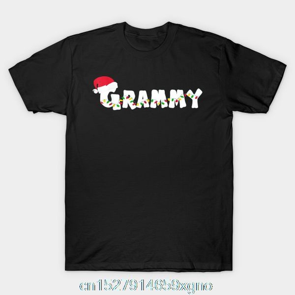 

печатный grammy рождество пижама семья matching santa hat футболка футболка с коротким рукавом футболки женщины тенниска спорта с капюшоном