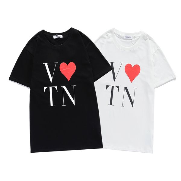 

lov t-shirt for men and women o-neck short sleeve brand men's t-shirt leisure style sports men's t-shirt leisure and easy to dry, White;black