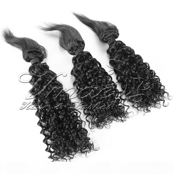 

vmae new arrival braiding hair 3 pieces lot water wave braid in human hair bundles peruvian raw virgin cuticle aligned human hair extension, Black