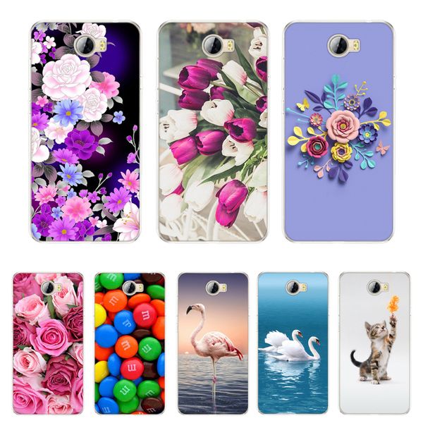 

silicone phone huawei y5 2 y6 ii compact / russia cover for honor 5a lyo-l21 case coque bumper protective shell