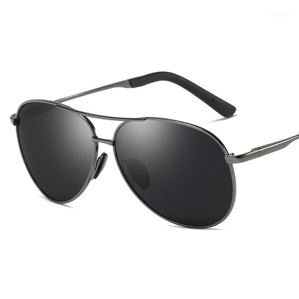 

brand designer classic oversized sunglasses round frame uv400 protection polarized sunglasses pilot sun glasses for men driving1, White;black