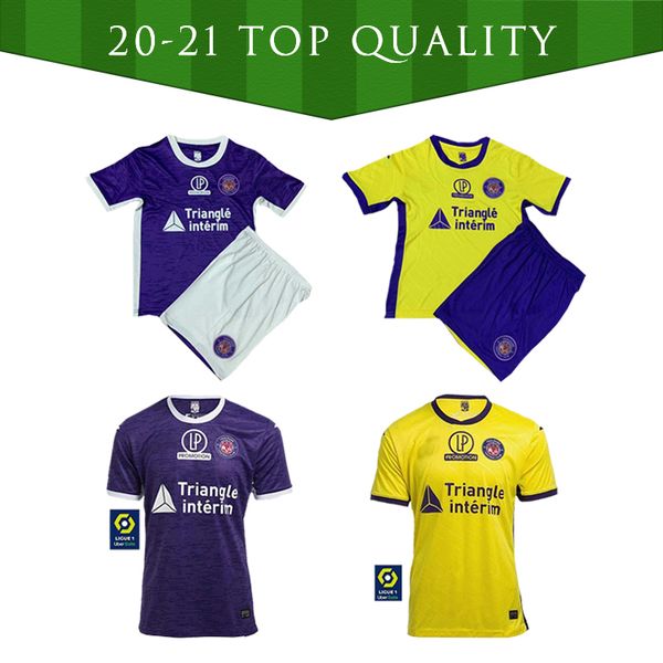 

2021 new fc toulouse soccer jerseys home away sangare 17 diakite 19 kone 34 gradel 7 said 25 sylla 12 jersey football shirts, Black;yellow