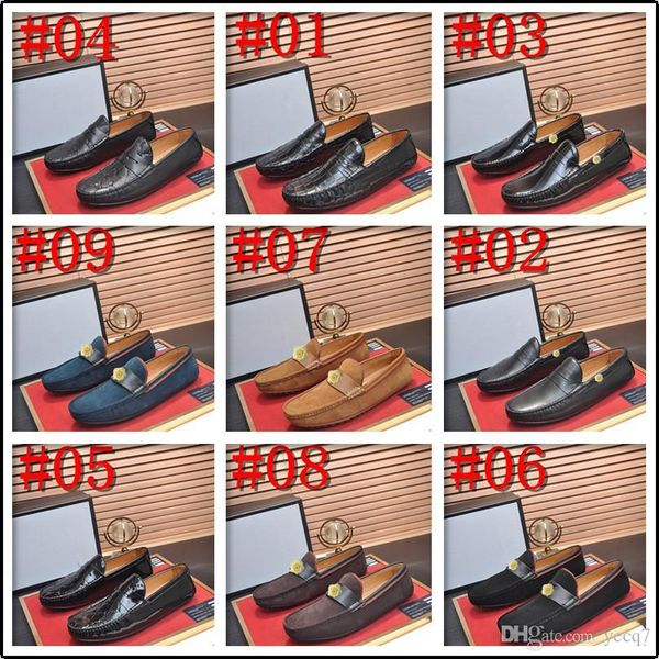 

md men loafers driving shoes designer moccasins big size 38-48 handmade flats italian shoes silver white mens zapatos hombre 22, Black