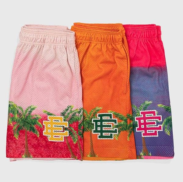 

fashion ee casual eric emanuel mens shorts brand designer luxury newyork city skyline fitness loose breathable short women summer gym workou, White;black