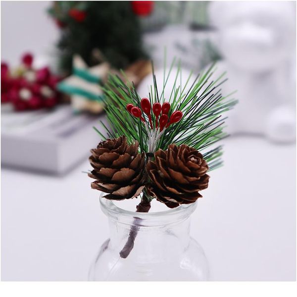 

small berry stems artificial pine cones branches picks for christmas flower arrangements wreaths xmas holiday floral dec bbyllm