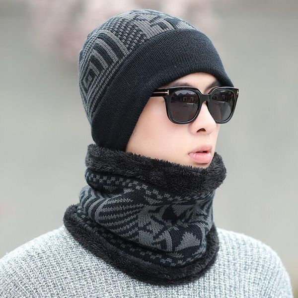 

шея теплый зимняя шапка маска крышка balaclava шарф шапка зимняя шерсть шляпы для мужчин вязаная шапка мужская шапочка вязание шляпу черенок, Black;white