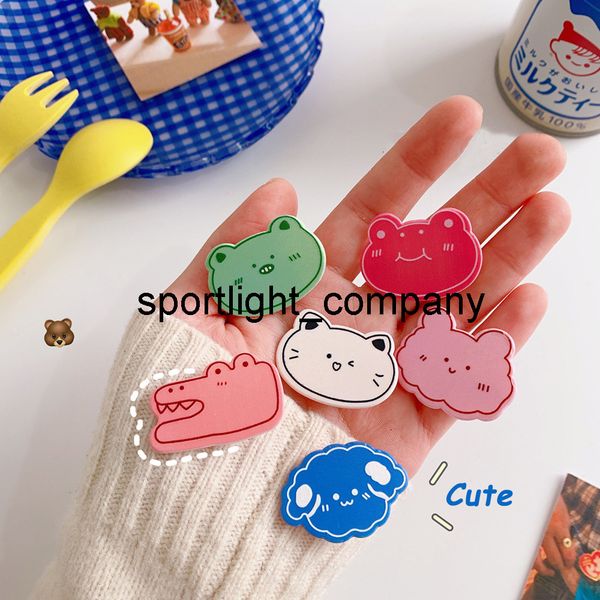 

sweet bb clips headband fruit hairpin for baby girls lovely frogs cats hair clip kids children barrette 2022 hair accessories, Slivery;white