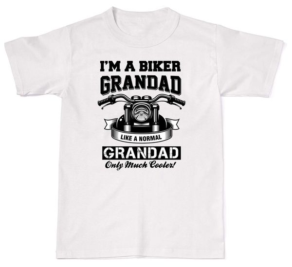 

new men t shirt i'm a biker grandad like a normal grandad only cooler mens womens cotton t shirt sport hooded sweatshirt hoodie