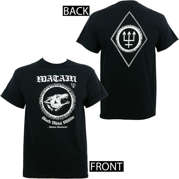 

casual short sleeve authentic watain black metal militia wolves worldwide s m l xl 2xl new hoodie designers t shirts sweatshirt