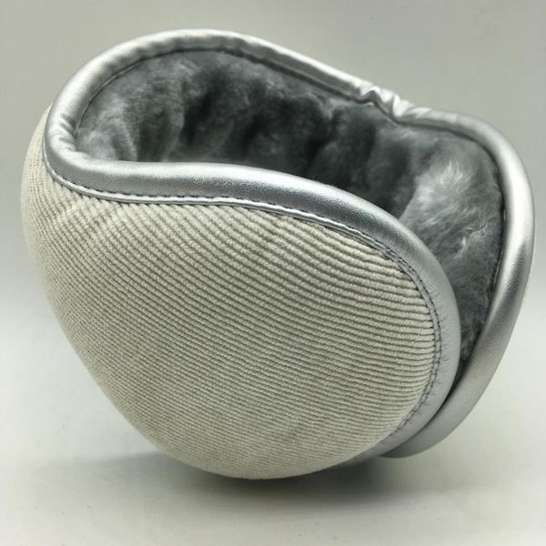 

ear muffs 2021 the latest corduroy warm earmuffs fashion outdoor adjustablethickening increase silver pu wrapping earshield, Blue;gray