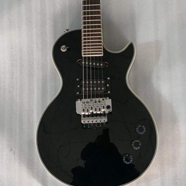 

flame maple skin electric guitar 6 strings guitar 39 inch solid okoume wood body high gloss sharp angle