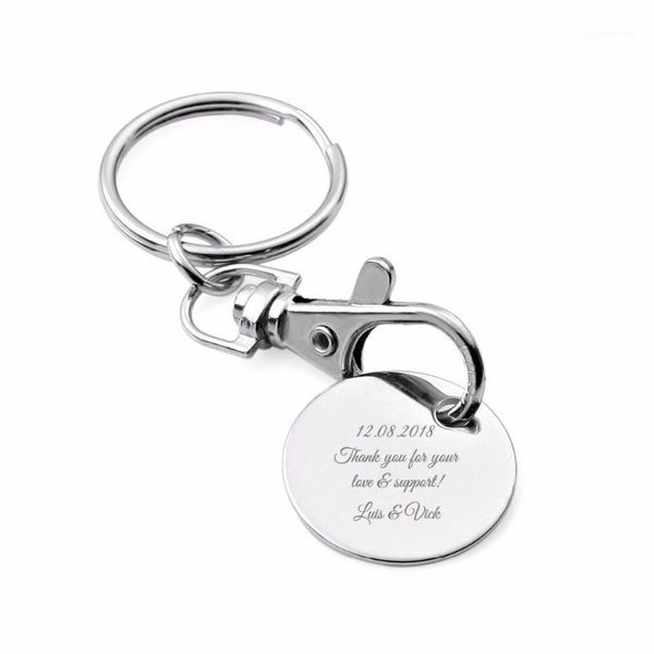 

200 pieces custom wedding gift for guests, personalized wedding favor keyring, silver birthday party souvenirs with organza bag1
