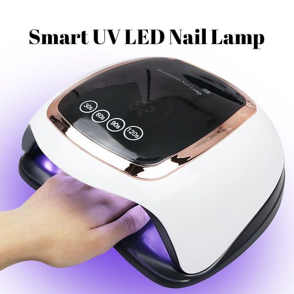 

nail dryers uv led lamp for manicure dryer hight power curing gel varnish with sensor lcd display art tools