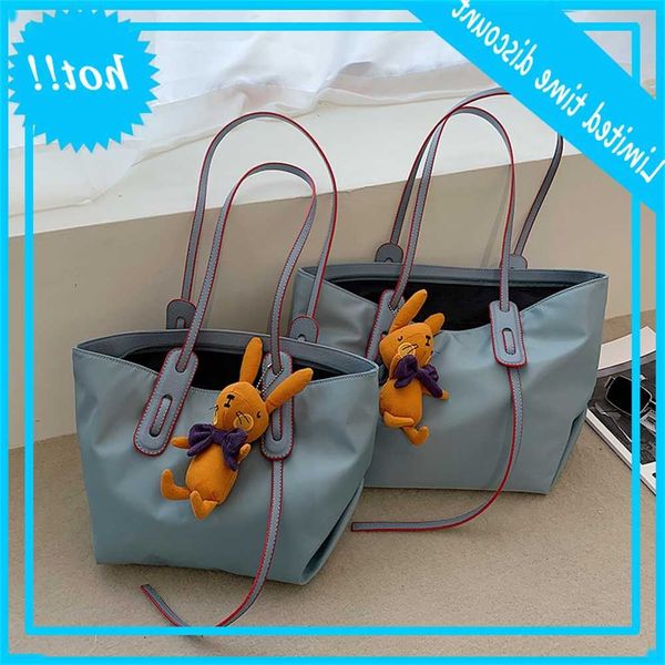 

fashion oxford large capacity women shoulder bags 2020 luxury design handbags ladies causal totes female purses with pendant