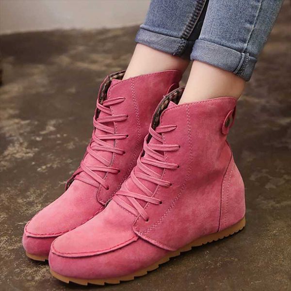 

2021 new multipe style popular female fashion ankle boots wholesale 4 colors flat female women light bota, Black