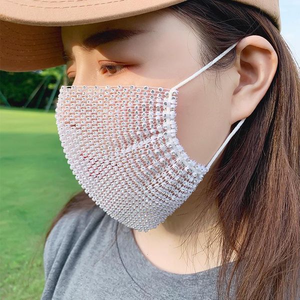 

hollow reusable mask mwad bling protection breathable out for party decoration mask party thin section diamond face hollow prote s fbiqx